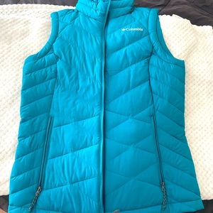 Columbia Omniheat vest- teal- size small